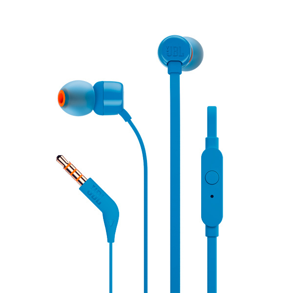 Стерео-наушники JBL T110 (Синий)