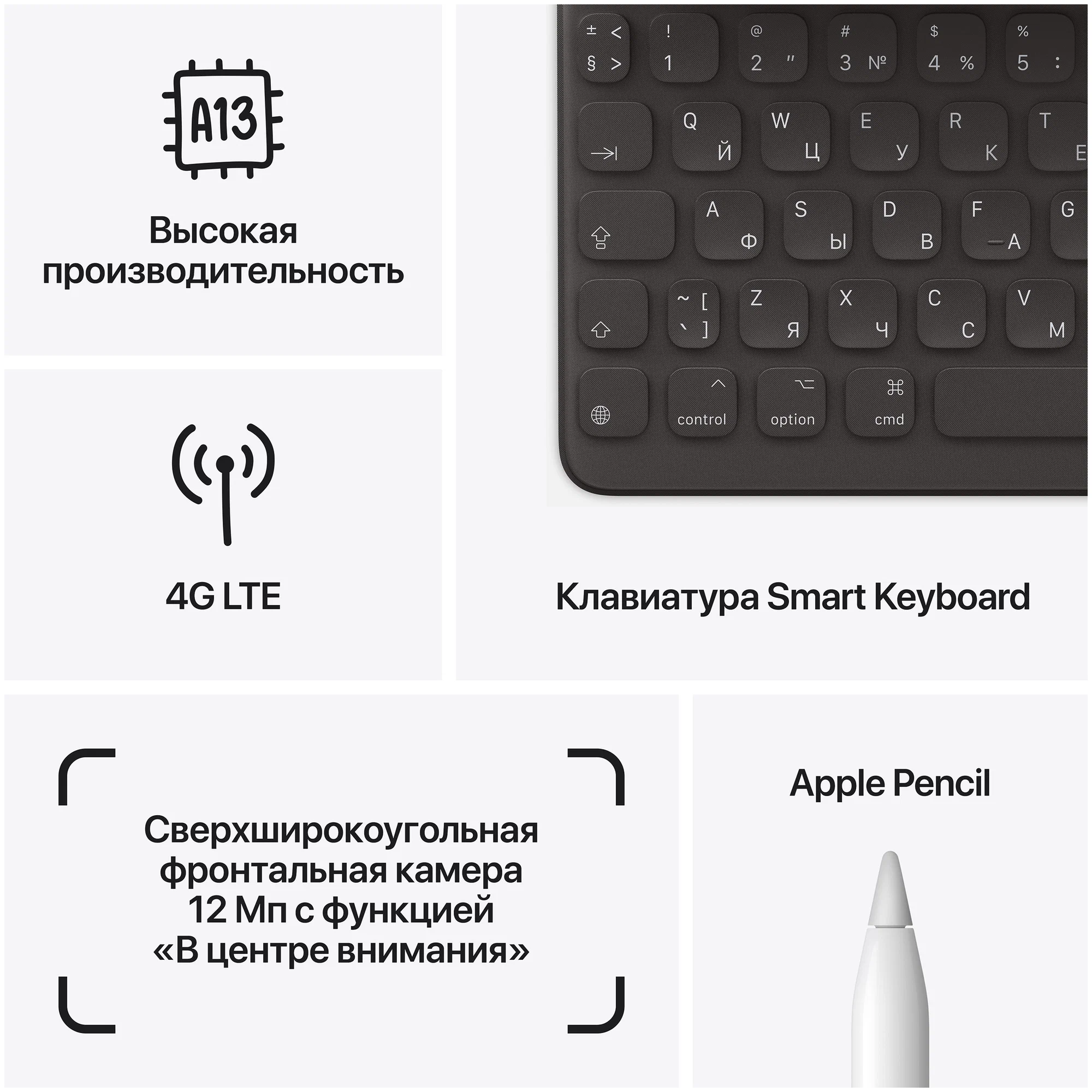 Планшет Apple iPad (2021) 256Gb Wi-Fi + Cellular, серебристый в Челябинске купить по недорогим ценам с доставкой