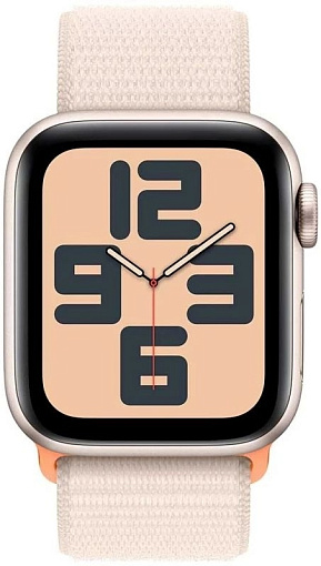 Умные часы Apple Watch SE (2023) 40mm Starlight Aluminium Case with Starlight Sport Loop (EU) в Челябинске купить по недорогим ценам с доставкой