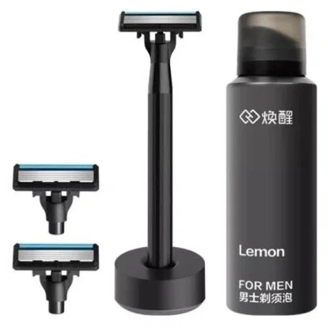 Набор Xiaomi пена, подставка, бритвенный станок Lemon H300 в Челябинске купить по недорогим ценам с доставкой