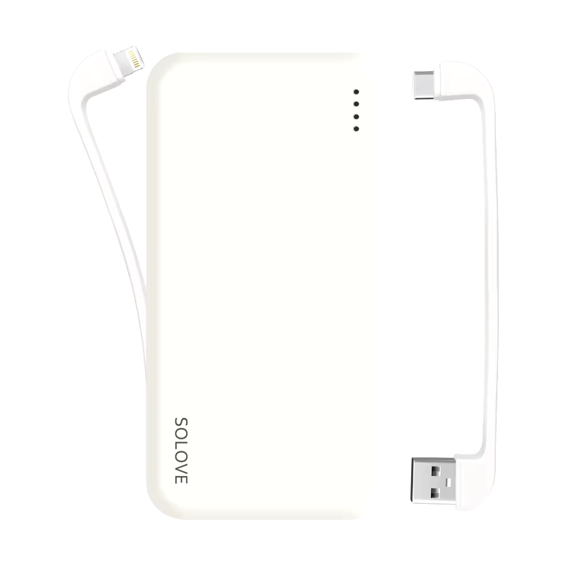Внешний аккумулятор SOLOVE 10000mAh W7, белый в Челябинске купить по недорогим ценам с доставкой
