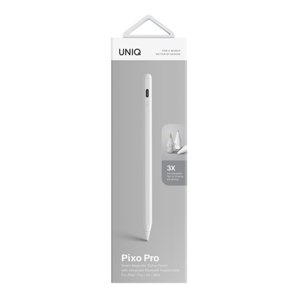 Стилус Uniq PIXO PRO Magnetic для Apple iPad 2018-2023, белый в Челябинске купить по недорогим ценам с доставкой
