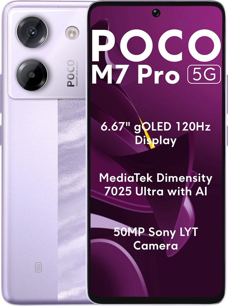 Смартфон Xiaomi POCO M7 Pro 5G 8/256Gb, Purple в Челябинске купить по недорогим ценам с доставкой