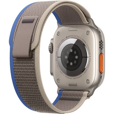 Умные часы Apple Watch Ultra GPS+Cellular 49mm Titanium Case with Blue/Grey Trail Loop (EU) в Челябинске купить по недорогим ценам с доставкой