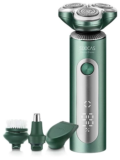 Электробритва Soocas S5 Smooth Electric Shaver (Gift Set), зеленый в Челябинске купить по недорогим ценам с доставкой
