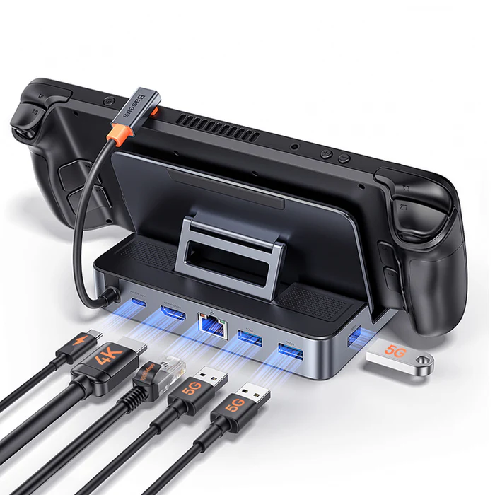 USB Хаб Baseus GamerX Series Type-C Hub 6-in-1 (BS-OH115) в Челябинске купить по недорогим ценам с доставкой