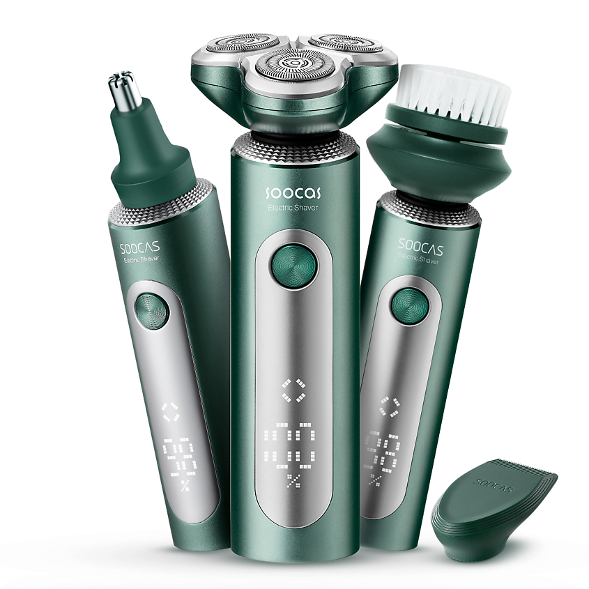 Электробритва Soocas S5 Smooth Electric Shaver (Gift Set), зеленый в Челябинске купить по недорогим ценам с доставкой