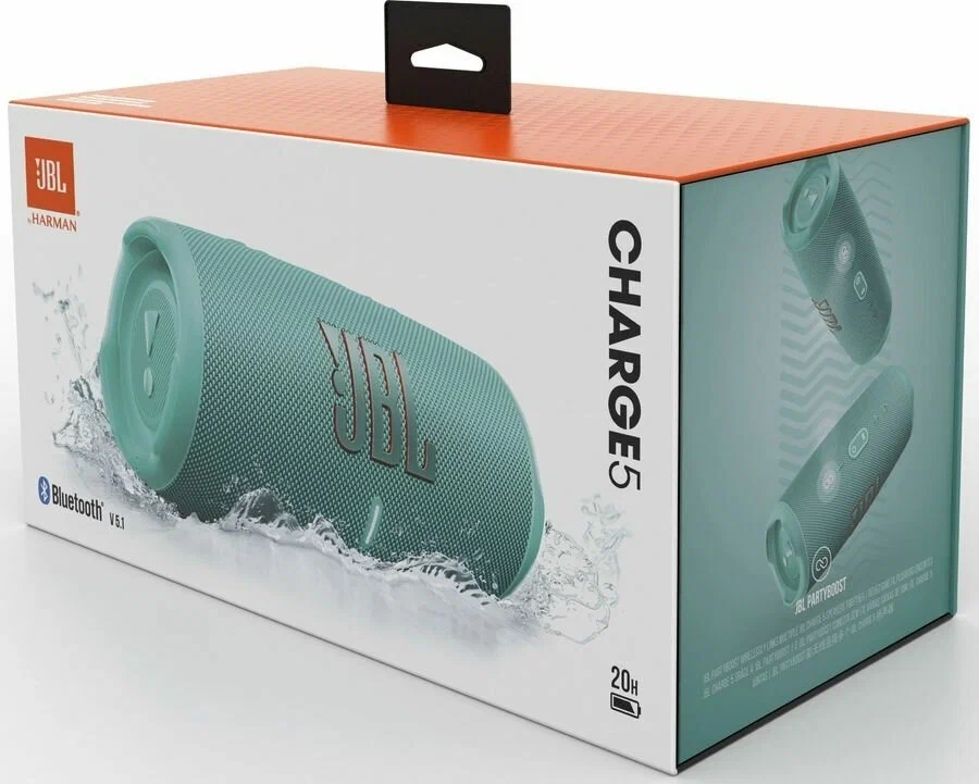 Портативная акустика JBL Charge 5, 40 Вт в Челябинске купить по недорогим ценам с доставкой