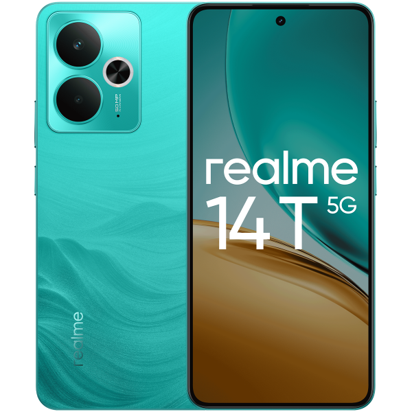 Смартфон Realme 14T 5G 8/256 ГБ, зеленый в Челябинске купить по недорогим ценам с доставкой