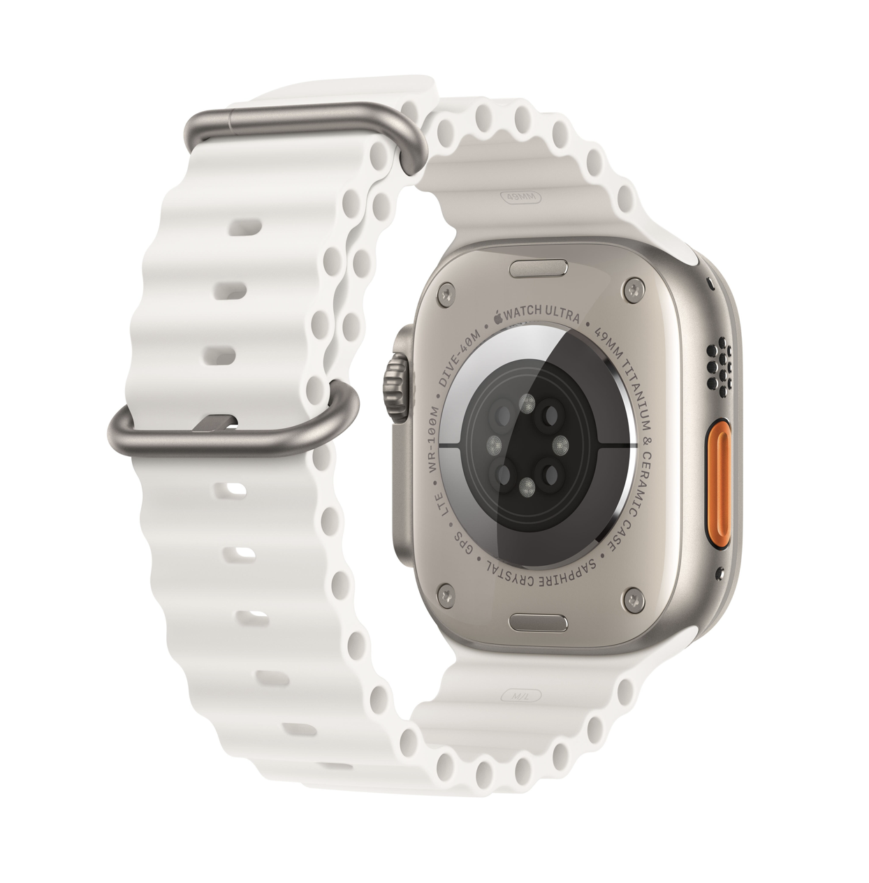 Умные часы Apple Watch Ultra GPS+Cellular 49mm Titanium Case with White Ocean Band (EU) в Челябинске купить по недорогим ценам с доставкой
