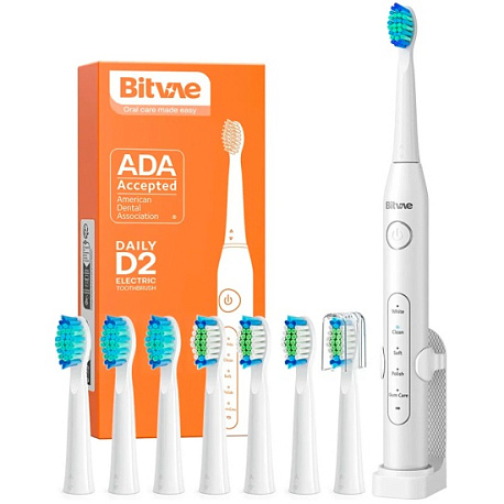 Электрическая зубная щетка Bitvae D2 Daily Toothbrush, белая в Челябинске купить по недорогим ценам с доставкой