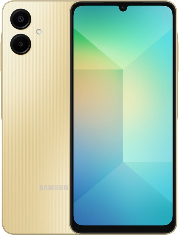 Смартфон Samsung Galaxy A06 4/128Gb, золотой в Челябинске купить по недорогим ценам с доставкой