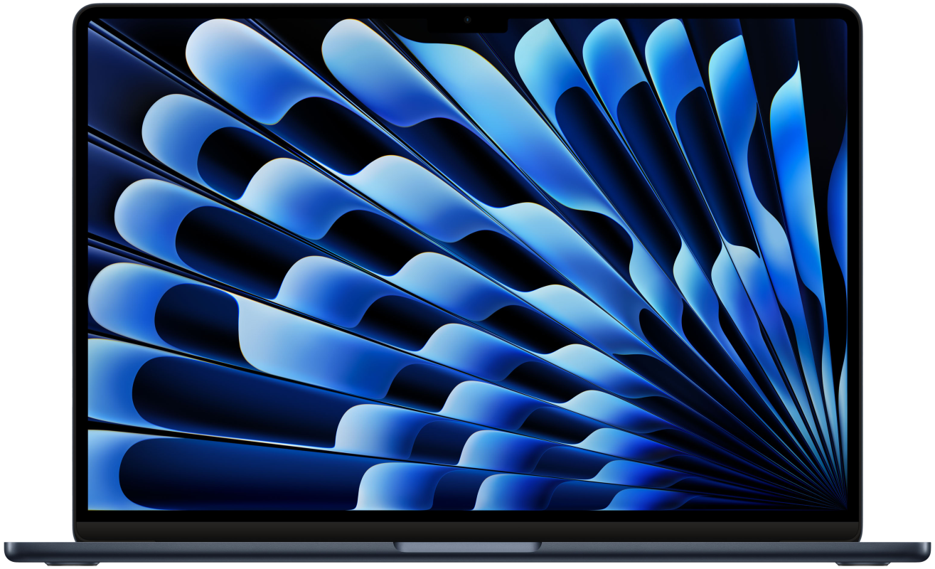 Ноутбук Apple MacBook Air 15" (M2, 8C CPU/10C GPU, 2023), 8 ГБ, 512 ГБ SSD, Midnight в Челябинске купить по недорогим ценам с доставкой