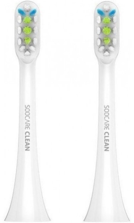 Сменные насадки для зубных щеток Soocas X3/X3U/X5/X1/V1 White (2шт) в Челябинске купить по недорогим ценам с доставкой