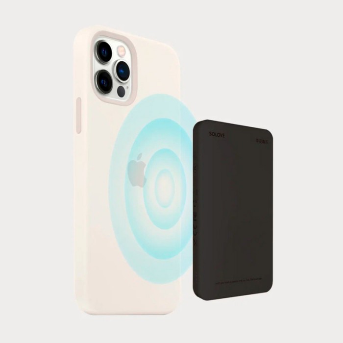 Внешний аккумулятор SOLOVE 5000mAh Magnetic MagSafe 20W QC 3PD 3A Lightning/Type-C (W9), черный в Челябинске купить по недорогим ценам с доставкой