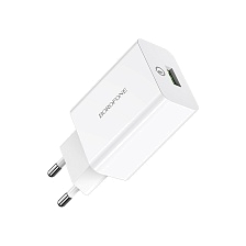 СЗУ Borofone BA21A QC3.0 18W + кабель Type-C в Челябинске купить по недорогим ценам с доставкой