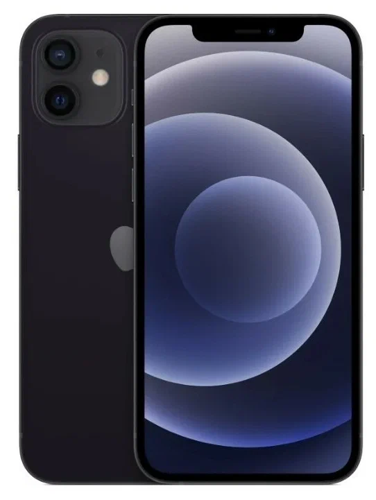 Смартфоны Смартфон Apple iPhone 12 128Gb Black (Sim+E-Sim) в Челябинске купить по недорогим ценам с доставкой