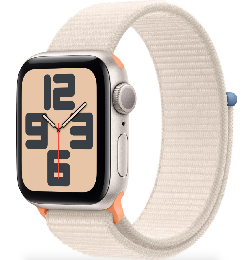 Умные часы Apple Watch SE (2023) 40mm Starlight Aluminium Case with Starlight Sport Loop (EU) в Челябинске купить по недорогим ценам с доставкой