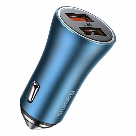 АЗУ Baseus Golden Contactor Pro Dual Quick Charger Car Charger CCJD-A03 синий в Челябинске купить по недорогим ценам с доставкой