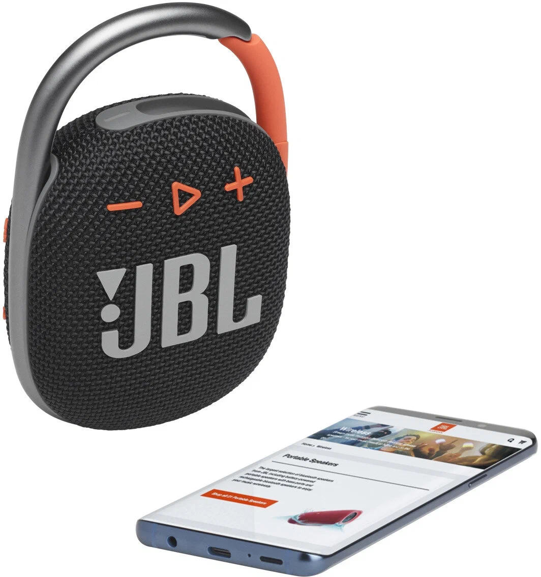 Портативная акустика JBL Clip 4 в Челябинске купить по недорогим ценам с доставкой
