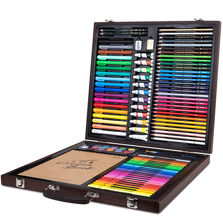 Xiaomi набор для рисования DELI Painting Set Wooden Box в Челябинске купить по недорогим ценам с доставкой