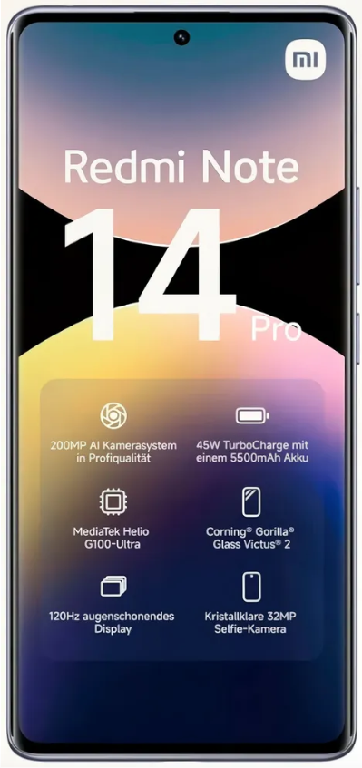 Смартфон Xiaomi Redmi Note 14 Pro 8/256Gb Aurora Purple в Челябинске купить по недорогим ценам с доставкой