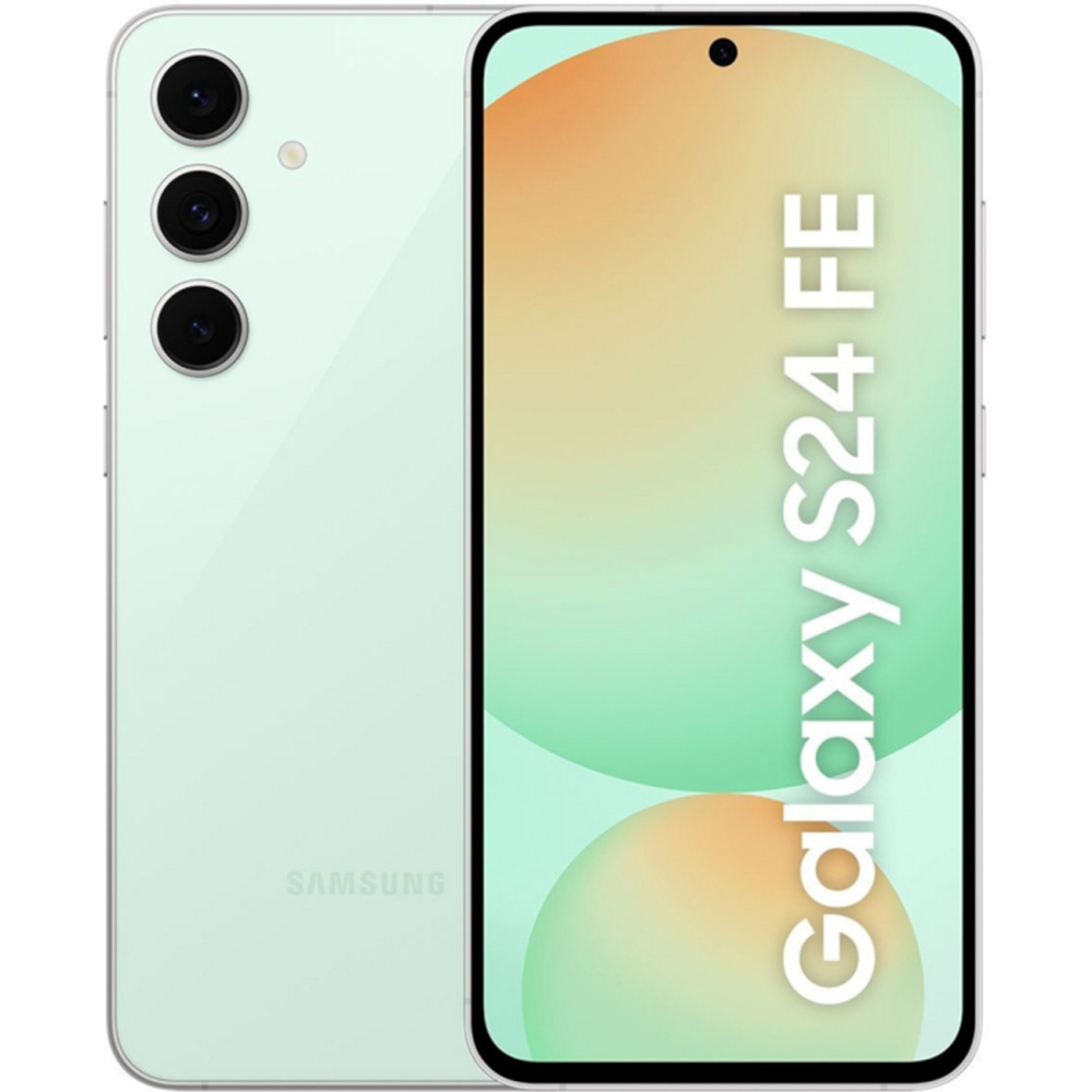 Смартфон Samsung Galaxy S24 FE 8/256Gb, мятный в Челябинске купить по недорогим ценам с доставкой