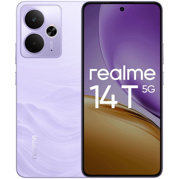 Смартфон Realme 14T 5G 8/256 ГБ, фиолетовый в Челябинске купить по недорогим ценам с доставкой