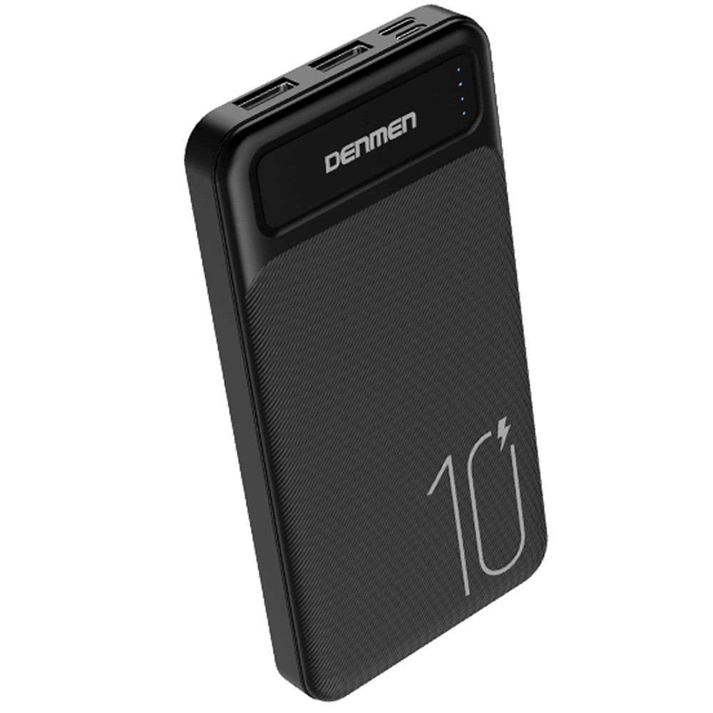 Внешний аккумулятор Denmen DP09 10000mAh, Черный в Челябинске купить по недорогим ценам с доставкой