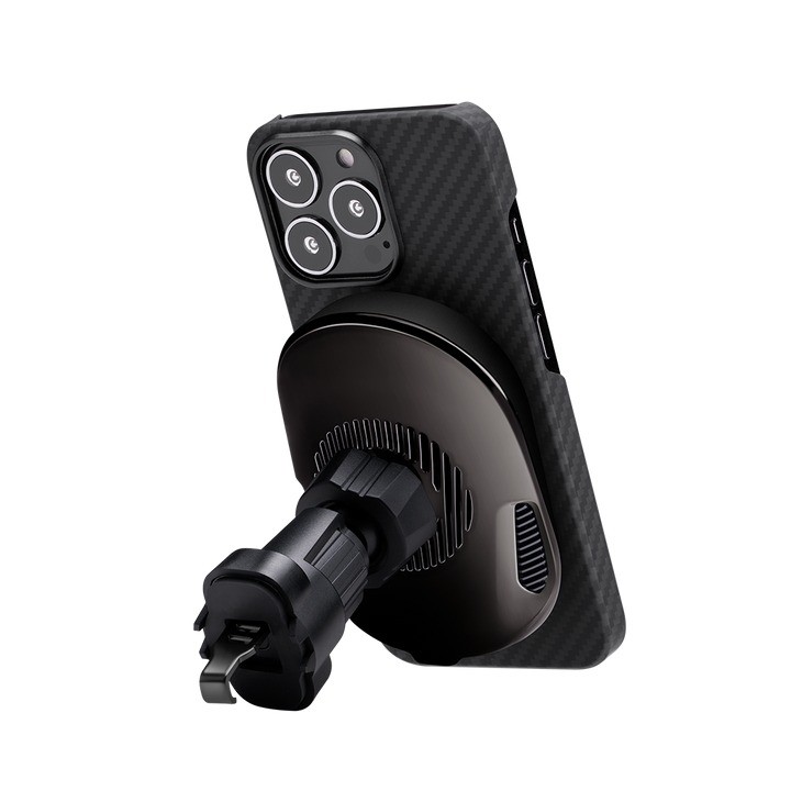 Автомобильный MagSafe держатель PITAKA MagEZ Car Mount Lite-Vent (CM003) в Челябинске купить по недорогим ценам с доставкой