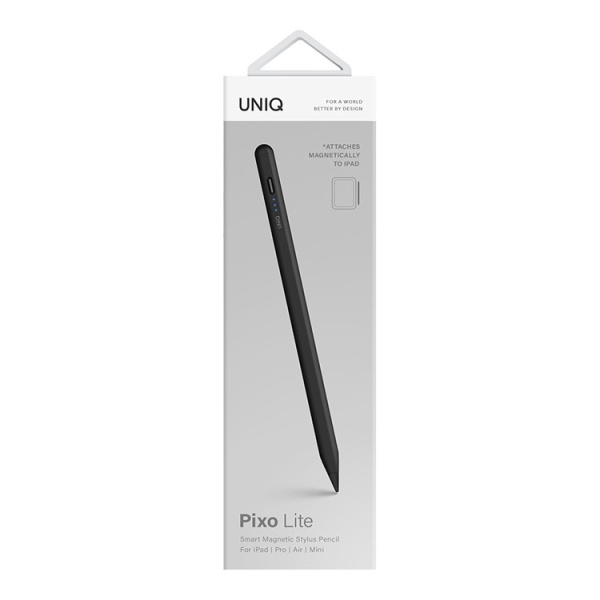 Стилус Uniq PIXO LITE Magnetic для Apple iPad 2018-2023, черный в Челябинске купить по недорогим ценам с доставкой