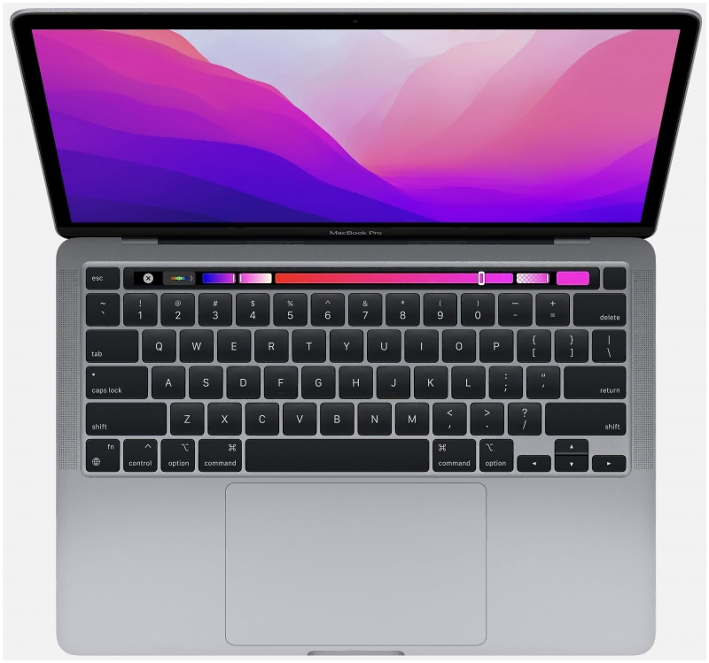 Ноутбук Apple MacBook Pro 13 2022 (M2, 8-core, 256GB) Space Gray в Челябинске купить по недорогим ценам с доставкой