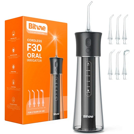 Ирригатор Bitvae F30 Water Flosser, черный в Челябинске купить по недорогим ценам с доставкой