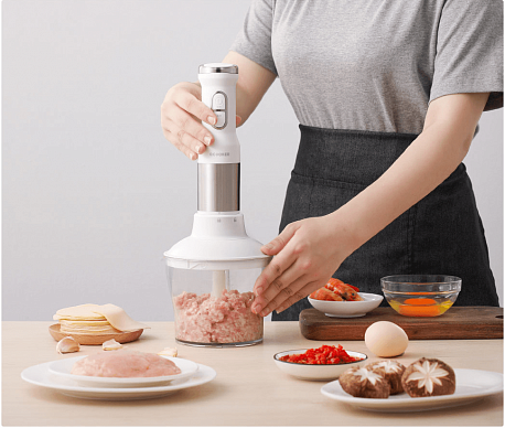 Погружной блендер Xiaomi Ocooker CD-HB01, белый в Челябинске купить по недорогим ценам с доставкой