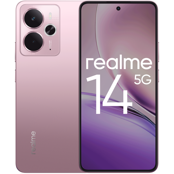 Смартфон Realme 14 5G 8/256 ГБ, розовый в Челябинске купить по недорогим ценам с доставкой