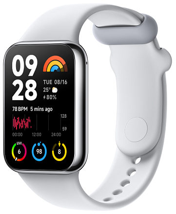 Умный браслет Xiaomi Mi Band 8 Pro, серебристый (Global) в Челябинске купить по недорогим ценам с доставкой