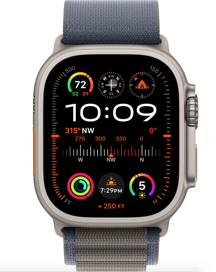Умные часы Apple Watch Ultra 2 GPS+Cellular 49mm Titanium Case with Blue Alpine Loop (EU) в Челябинске купить по недорогим ценам с доставкой