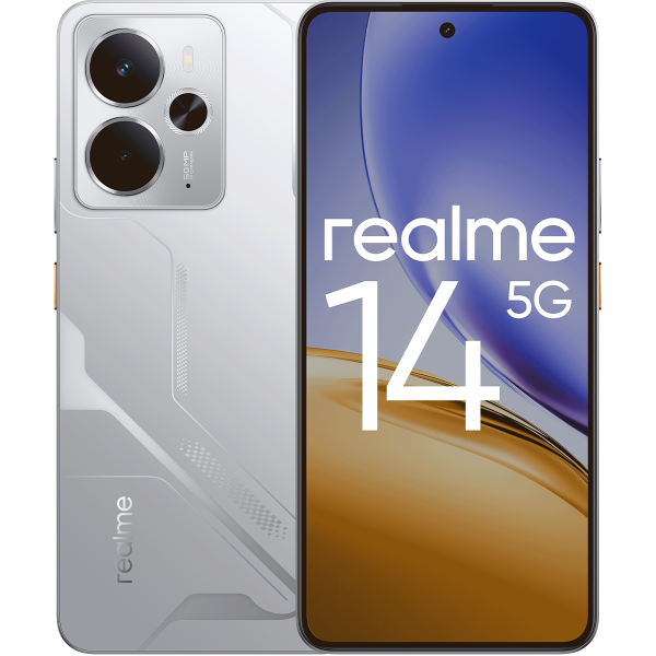 Смартфон Realme 14 5G 8/256 ГБ, серебро в Челябинске купить по недорогим ценам с доставкой
