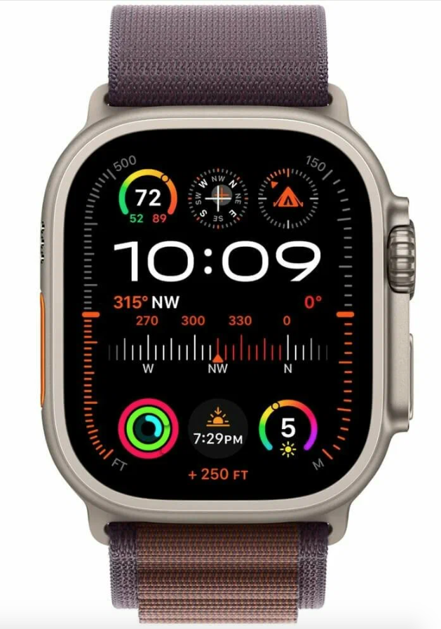 Умные часы Apple Watch Ultra 2 GPS+Cellular 49mm Titanium Case with Indigo Alpine Loop (EU) в Челябинске купить по недорогим ценам с доставкой