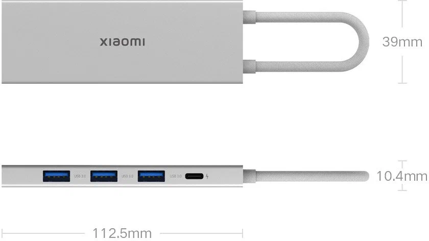 USB-хаб Xiaomi Type-C 5в1 3USB/1USB-C/HDMI (XMDS05YM) в Челябинске купить по недорогим ценам с доставкой