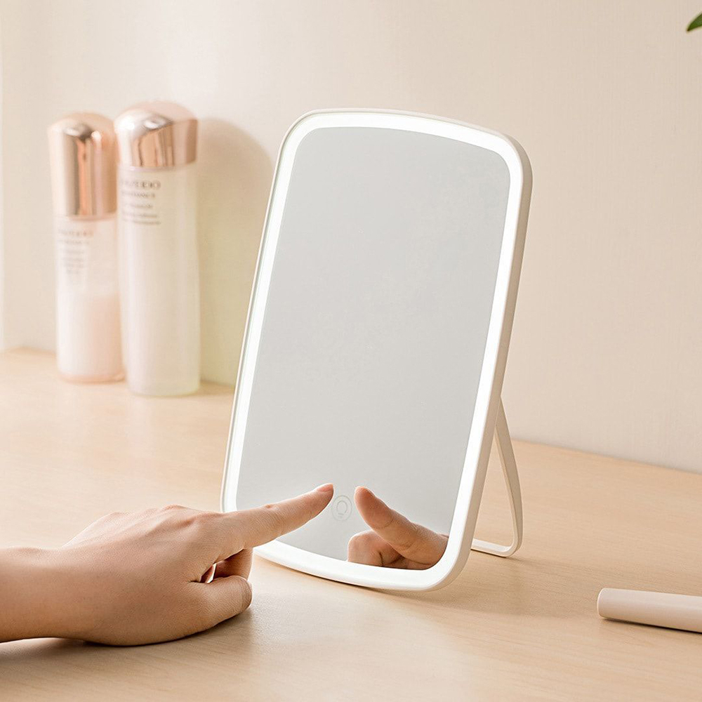 Зеркало косметическое настольное Xiaomi Jordan Judy LED Makeup Mirror (NV026) с подсветкой белый в Челябинске купить по недорогим ценам с доставкой