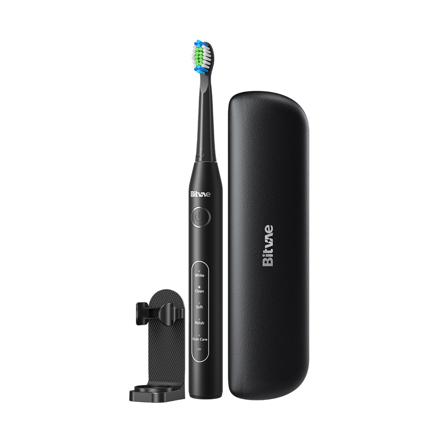 Электрическая зубная щетка Bitvae D2 Daily Toothbrush+Case+8 Heads, черная в Челябинске купить по недорогим ценам с доставкой