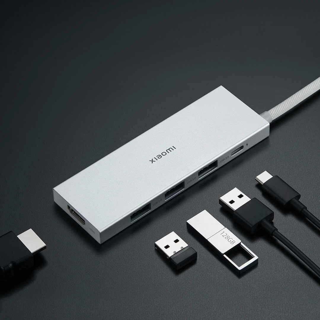 USB-хаб Xiaomi Type-C 5в1 3USB/1USB-C/HDMI (XMDS05YM) в Челябинске купить по недорогим ценам с доставкой