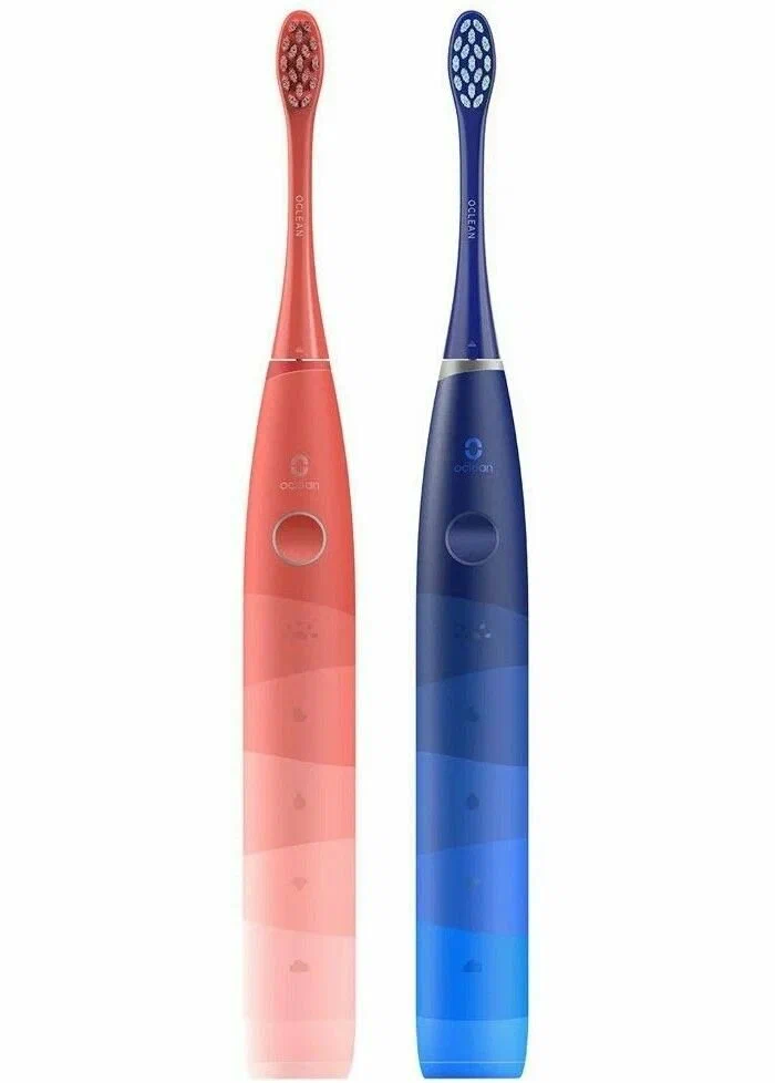 Звуковая зубная щетка Oclean Find Duo Set, Синяя + Красная в Челябинске купить по недорогим ценам с доставкой