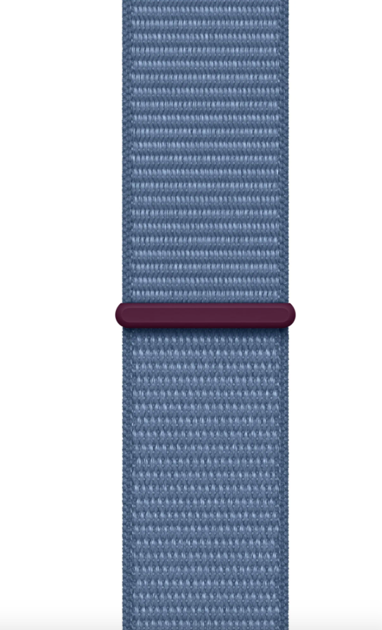 Умные часы Apple Watch Series 9 45mm Silver Aluminum Case with Blue Sport Loop в Челябинске купить по недорогим ценам с доставкой