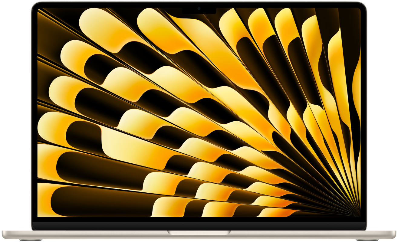 Ноутбук Apple MacBook Air 15" (M2, 8C CPU/10C GPU, 2023), 8 ГБ, 512 ГБ SSD, Starlight в Челябинске купить по недорогим ценам с доставкой