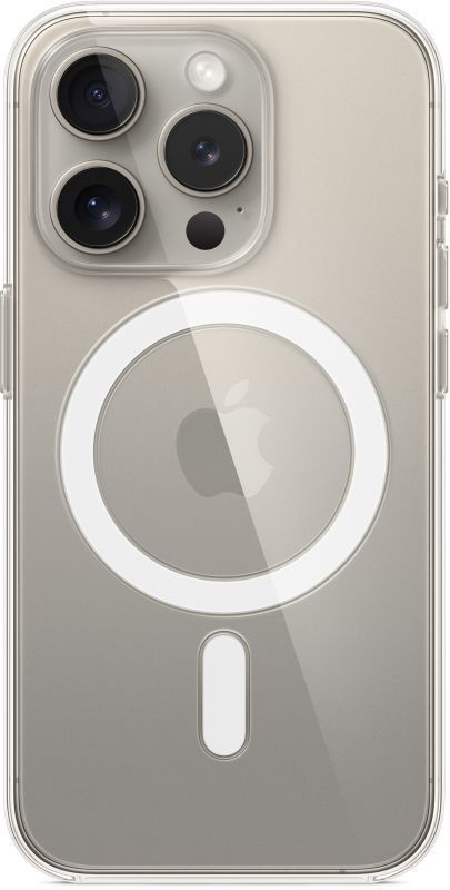 Накладка Magnetic Clear Case для iPhone 15 Pro (с MagSafe) в Челябинске купить по недорогим ценам с доставкой