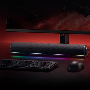 Саундбар Xiaomi Redmi Bluetooth PC Speaker RGB Ambient Light Black ASB02A в Челябинске купить по недорогим ценам с доставкой