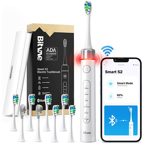 Электрическая зубная щетка Bitvae S2 Toothbrush, белая в Челябинске купить по недорогим ценам с доставкой