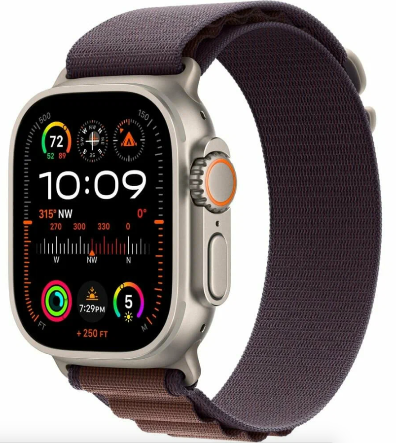 Умные часы Apple Watch Ultra 2 GPS+Cellular 49mm Titanium Case with Indigo Alpine Loop (EU) в Челябинске купить по недорогим ценам с доставкой